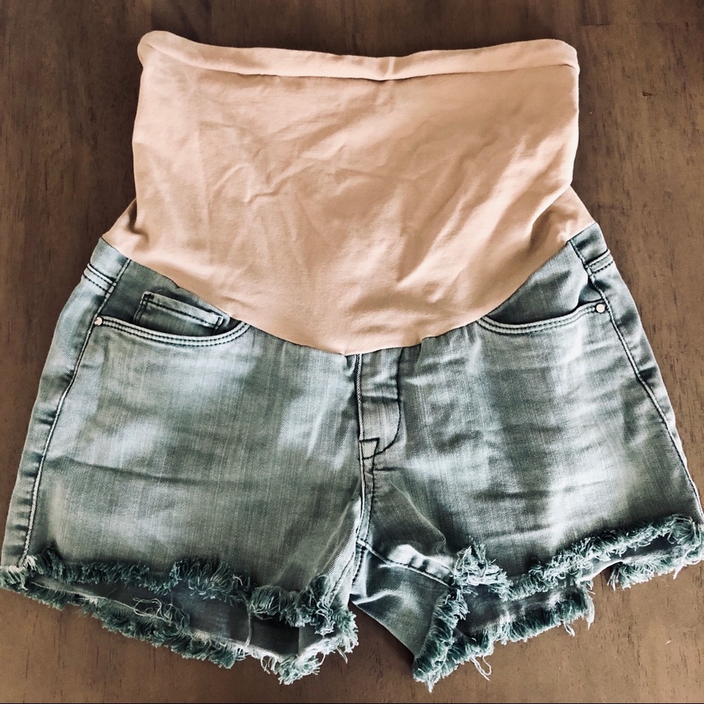 Maternity Jean Cutoff Shorts